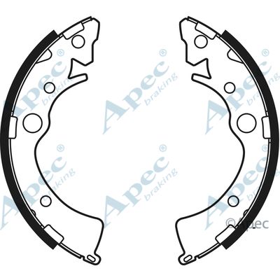 APEC BRAKING Комплект тормозных колодок SHU561